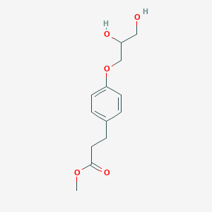 molecular formula C13H18O5 B13447778 Methyl 3-(4-(2,3-dihydroxypropoxy)phenyl)propanoate 