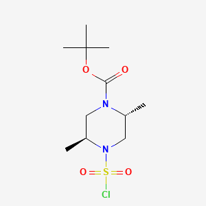 tert-butyl (2R,5S)-4-(chlorosulfonyl)-2,5-dimethylpiperazine-1-carboxylate