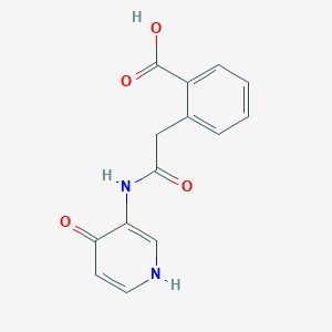 2-(2-((4-Hydroxypyridin-3-yl)amino)-2-oxoethyl)benzoic acid