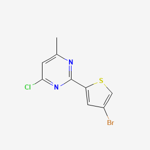 molecular formula C9H6BrClN2S B13447856 2-(4-Bromothiophen-2-yl)-4-chloro-6-methylpyrimidine 