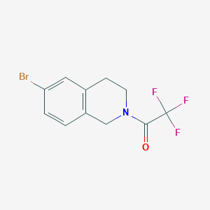 molecular formula C11H9BrF3NO B1344787 1-(6-溴-3,4-二氢异喹啉-2(1H)-基)-2,2,2-三氟乙酮 CAS No. 252331-63-8
