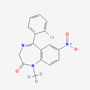 molecular formula C16H12ClN3O3 B13447897 Methyl Clonazepam-d3 