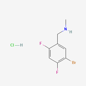 [(5-Bromo-2,4-difluorophenyl)methyl](methyl)amine hydrochloride