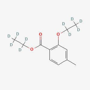 molecular formula C12H16O3 B13447916 Ethyl 2-Ethoxy-4-methylbenzoate-d10 