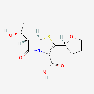 (5R,6S)-6-[(1R)-1-hydroxyethyl]-7-oxo-3-[(2S)-oxolan-2-yl]-4-thia-1-azabicyclo[3.2.0]hept-2-ene-2-carboxylic acid