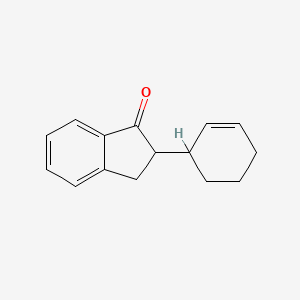 molecular formula C15H16O B13447931 2-(cyclohex-2-en-1-yl)-2,3-dihydro-1H-inden-1-one CAS No. 1601995-35-0