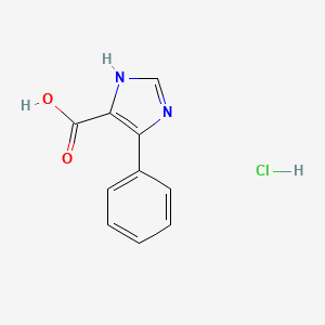 molecular formula C10H9ClN2O2 B13447938 4-phenyl-1H-imidazole-5-carboxylic acid hydrochloride 