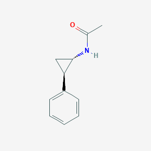 molecular formula C11H13NO B13447945 N-[(1S,2R)-2-phenylcyclopropyl]acetamide 