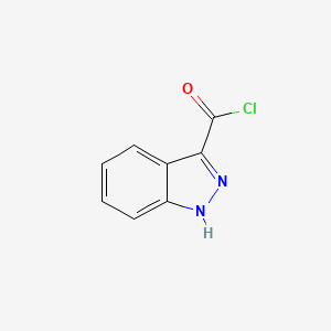 molecular formula C8H5ClN2O B1344796 1H-Indazole-3-carbonyl chloride CAS No. 72083-74-0