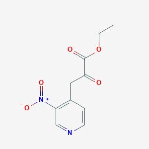 Ethyl 3-(3-nitropyridin-4-yl)-2-oxopropanoate