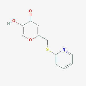 5-hydroxy-2-((pyridin-2-ylthio)methyl)-4H-pyran-4-one