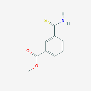 molecular formula C9H9NO2S B1344818 Methyl 3-carbamothioylbenzoate CAS No. 106748-27-0