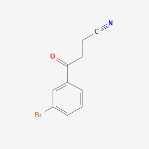 molecular formula C10H8BrNO B1344822 4-(3-Bromophenyl)-4-Oxobutyronitrile CAS No. 884504-63-6