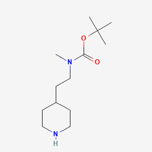 molecular formula C13H26N2O2 B1344830 Tert-butyl methyl(2-(piperidin-4-yl)ethyl)carbamate CAS No. 171049-32-4