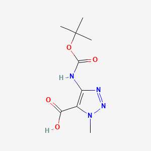 4-{[(tert-butoxy)carbonyl]amino}-1-methyl-1H-1,2,3-triazole-5-carboxylic acid