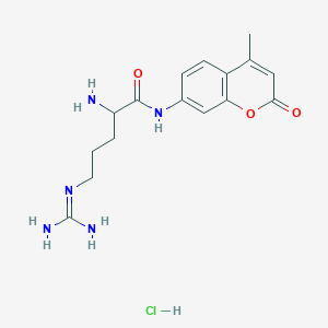 molecular formula C16H22ClN5O3 B1344844 H-Arg-AMC hydrochloride salt 