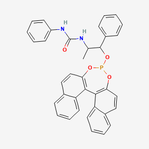 1-[1-(12,14-Dioxa-13-phosphapentacyclo[13.8.0.02,11.03,8.018,23]tricosa-1(15),2(11),3,5,7,9,16,18,20,22-decaen-13-yloxy)-1-phenylpropan-2-yl]-3-phenylurea