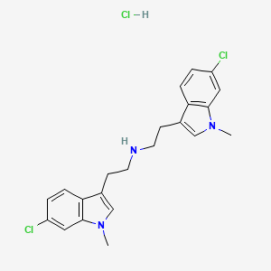 bis[2-(6-chloro-1-methyl-1H-indol-3-yl)ethyl]amine hydrochloride