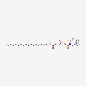 [2-methoxy-3-(octadecylcarbamoyloxy)propyl] N-acetyl-N-(pyridin-2-ylmethyl)carbamate