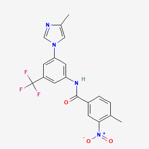 4-Methyl-N-[3-(4-methyl-1H-imidazol-1-yl)-5-(trifluoromethyl)phenyl]-3-nitrobenzamide