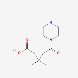 2,2-Dimethyl-3-[(4-methylpiperazin-1-YL)carbonyl]-cyclopropanecarboxylic acid