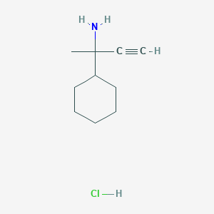 2-Cyclohexylbut-3-yn-2-amine hydrochloride