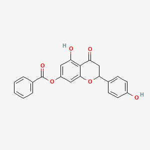 7-(Benzoyloxy)-2,3-dihydro-5-hydroxy-2-(4-hydroxyphenyl)-4H-1-benzopyran-4-one