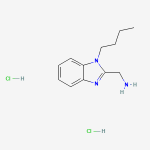 1-(1-butyl-1H-1,3-benzodiazol-2-yl)methanamine dihydrochloride