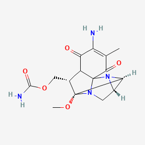 [(3S,4S,7R,8S)-11-amino-7-methoxy-12-methyl-10,13-dioxo-2,6-diazapentacyclo[7.4.0.01,6.02,4.03,7]tridec-11-en-8-yl]methyl carbamate