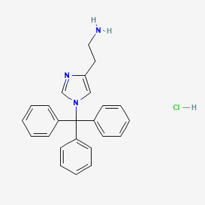 molecular formula C24H24ClN3 B13449185 2-(1-Trityl-1H-imidazol-4-yl)ethanamine hydrochloride 