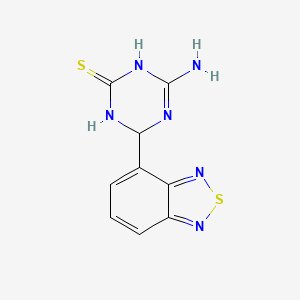 molecular formula C9H8N6S2 B1344940 4-Amino-6-(2,1,3-benzothiadiazol-4-yl)-1,6-dihydro-1,3,5-triazine-2-thiol CAS No. 1142208-46-5