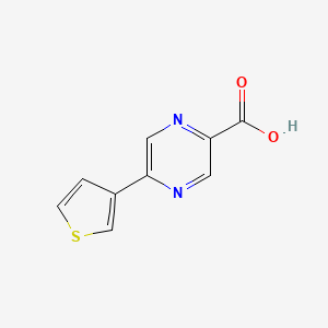 5-(Thiophen-3-yl)pyrazine-2-carboxylic acid