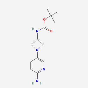 tert-butyl N-[1-(6-aminopyridin-3-yl)azetidin-3-yl]carbamate