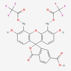 6-Carboxyfluorescein-4',5'-bis(2,2,2-trifluoroacetato)-di Mercurate