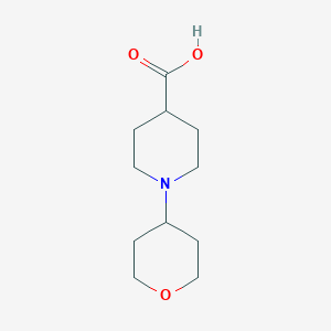 molecular formula C11H19NO3 B1344958 1-Tetrahydro-2H-pyran-4-ylpiperidine-4-carboxylic acid CAS No. 1158712-36-7