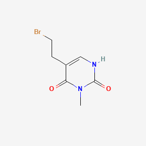 molecular formula C7H9BrN2O2 B1344959 5-(2-溴乙基)-6-羟基-1-甲基嘧啶-2(1H)-酮 CAS No. 1142201-87-3