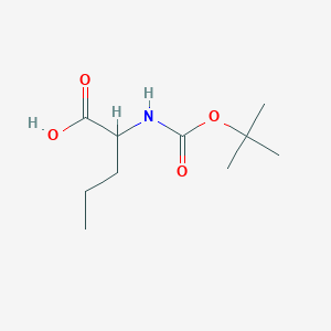 B134498 2-([(Tert-butoxy)carbonyl]amino)pentanoic acid CAS No. 521286-38-4