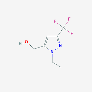 molecular formula C7H9F3N2O B1344981 (1-乙基-3-(三氟甲基)-1H-吡唑-5-基)甲醇 CAS No. 1173266-46-0