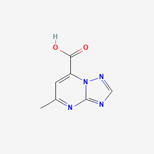 molecular formula C7H6N4O2 B1344984 5-甲基-[1,2,4]三唑并[1,5-a]嘧啶-7-羧酸 CAS No. 860175-75-3