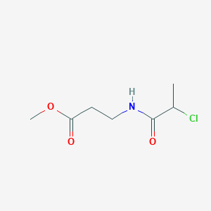 molecular formula C7H12ClNO3 B13449859 3-(2-Chloropropionylamino)propionic acid methyl ester 