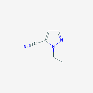 molecular formula C6H7N3 B1344990 1-乙基-1H-吡唑-5-腈 CAS No. 1170377-31-7