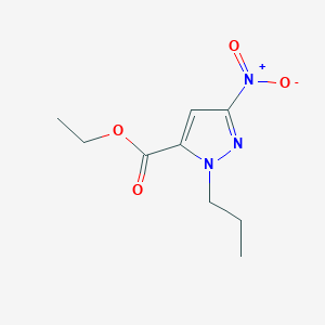 molecular formula C9H13N3O4 B1344991 3-硝基-1-丙基-1H-吡唑-5-羧酸乙酯 CAS No. 1170291-12-9