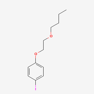 molecular formula C12H17IO2 B1344994 1-(2-丁氧基乙氧基)-4-碘苯 CAS No. 920270-46-8