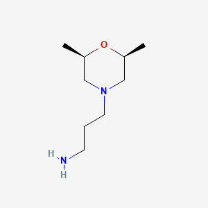molecular formula C9H20N2O B1345004 3-[(2R*,6S*)-2,6-Dimethyl-4-morpholinyl]-1-propanamine CAS No. 857070-96-3