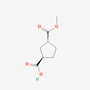 trans-3-(Methoxycarbonyl)cyclopentanecarboxylic acid