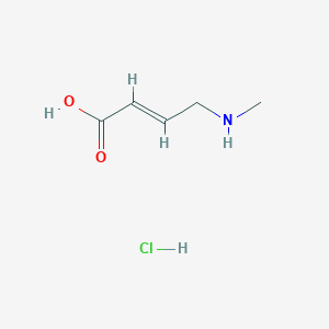 (2E)-4-(methylamino)but-2-enoic acid hydrochloride