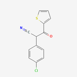 2-(4-Chlorophenyl)-3-oxo-3-(thiophen-2-yl)propanenitrile