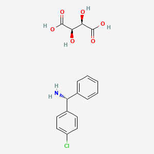 (R)-(4-chlorophenyl)-phenylmethanamine;(2R,3R)-2,3-dihydroxybutanedioic acid