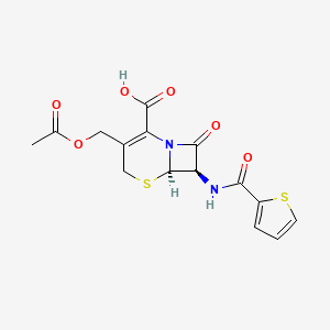 (6R,7R)-3-(Acetoxymethyl)-8-oxo-7-(thiophene-2-carboxamido)-5-thia-1-azabicyclo[4.2.0]oct-2-ene-2-carboxylic Acid