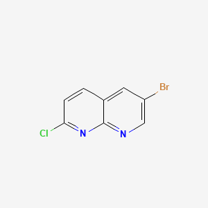 B1345034 6-Bromo-2-chloro-1,8-naphthyridine CAS No. 902837-40-5